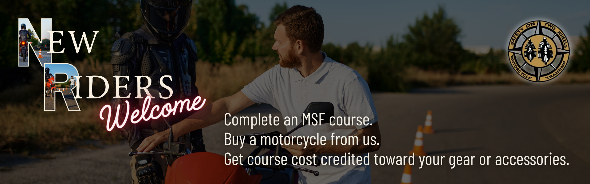 Begin your riding journey with confidence through the New Rider Motorcycle Program at Woodlands Premium Motorcycles.